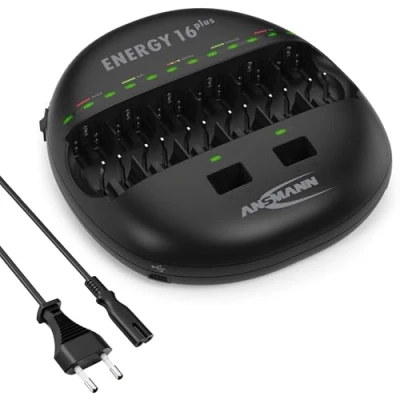 Afbeelding van Ansmann Energy 16 plus laad en onderhoudsstation voor 1 12 Micro AAA, Mignon AA batterijen