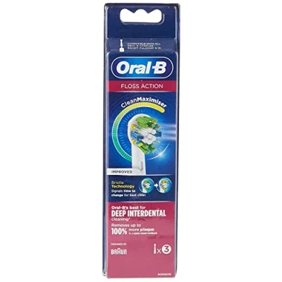 Afbeelding van Oral b Replacement brush heads (eb25) floss action 3ct 80338476