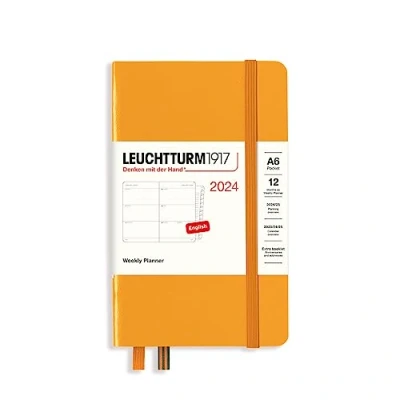 Afbeelding van LEUCHTTURM1917 367632 Weekkalender Pocket (A6) 2024, 12 maanden, Rising Sun, Engels