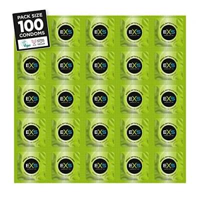 Afbeelding van EXS 3 in 1 Ribbed, Dotted and Flared Condoms 100 Pieces