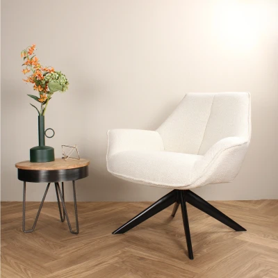 Afbeelding van DS4U Miron draaifauteuil beige Stof