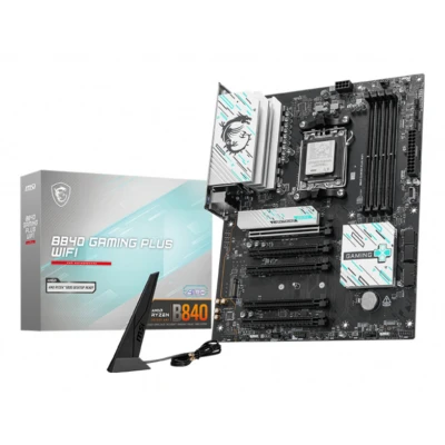 Afbeelding van MSI B840 GAMING PLUS WIFI moederbord RAID, 2.5 Gb LAN, Sound, Wi Fi 7, BT, ATX