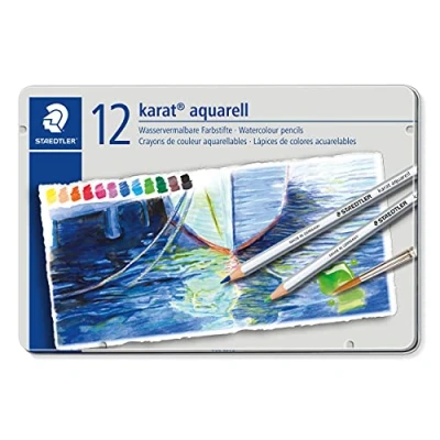 Afbeelding van STAEDTLER karat aquarell kleurpotlood set 12 st