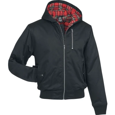 Afbeelding van Brandit LORD Canterbury Hooded Sweater met rits, Heren, Maat: XL, Black