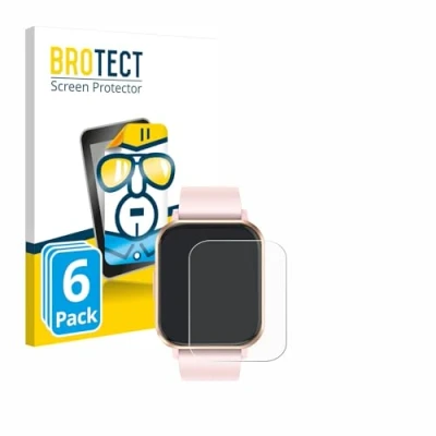 Afbeelding van BROTECT Screenprotector voor walkbee Smartwatch 1.83&quot; Folie Beschermfolie transparant (6 Stuks)