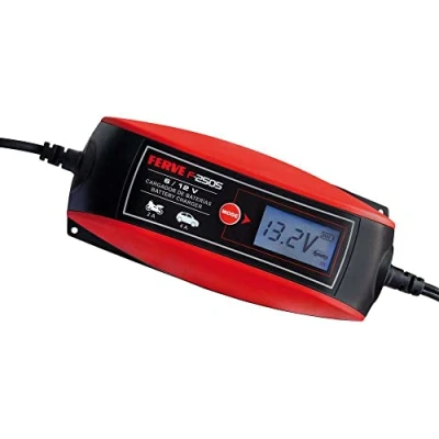 Afbeelding van Ferve F 2505 Acculader, zwart, rood