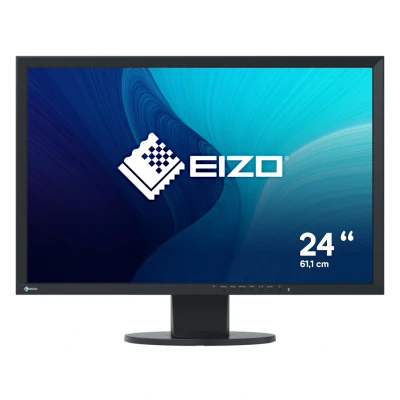 Afbeelding van EIZO EV2430 BK LED monitor 61.2 cm (24.1 inch) Energielabel E (A G) 1920 x 1200 Pixel WUXGA 14 ms VGA, DVI, DisplayPort, Audio Line in, Hoofdtelefoon (3.5 mm