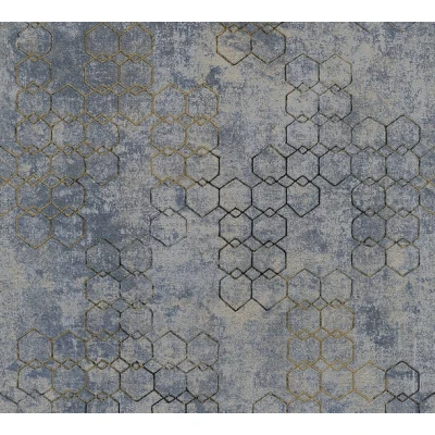 Afbeelding van AS Creation New Walls 37424 5 374245 Blauw / Goud