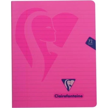 Afbeelding van Clairefontaine schrift mimesys voor ft A5, 72 bladzijden, kaft in PP, gelijnd, geassorteerde kleuren