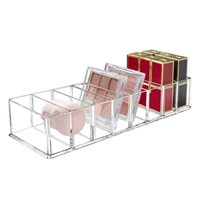 Afbeelding van Seitop Afneembare Make up Organizer, 8 Compartimenten Acryl Cosmetische Opslag Sieraden Display Dozen, Clear Lade Organisatoren Case voor Dressoir Vanity Badkamer Keuken