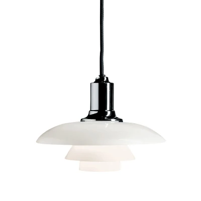 Afbeelding van Louis Poulsen PH 3,5 3 hanglamp Ø33 glas, hoogglans verchroomd