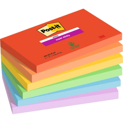 Afbeelding van Memoblok 3M Post it 655 Super Sticky 76X127mm PLAY