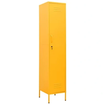 Afbeelding van Lockerkast 35x46x180 cm staal mosterdgeel