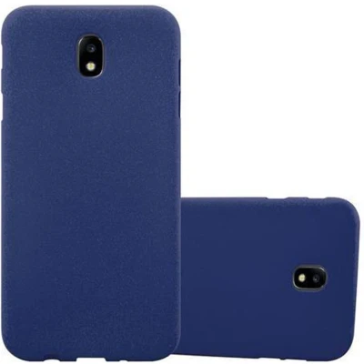 Afbeelding van Cadorabo Hoesje geschikt voor Samsung Galaxy J5 2017 in FROST DONKER BLAUW Beschermhoes gemaakt van flexibel TPU silicone Case Cover