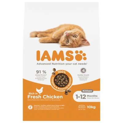 Afbeelding van Iams Kat Kitten/Junior Kip 10 kg