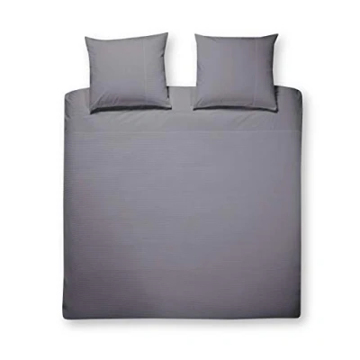 Afbeelding van Dekbedovertrek Papillon Mendoza Antraciet Percal 240 x 200 / 220 cm Lits Jumeaux