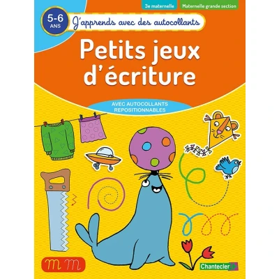 Afbeelding van J&#039;apprends avec des autocollants Petits jeux d&#039;écriture (5 6 a.)