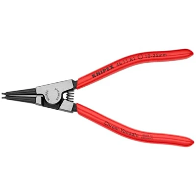 Afbeelding van Knipex Borgveertang voor buitenringen op assen zwart geatramenteerd, met kunststof bekleed 140 mm (zelfbedieningskaart/blister) 46 11 A1 SB