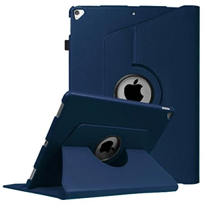 Afbeelding van Fintie Hoes voor iPad Pro 12,9 inch (2e en 1e generatie, model 2017 2015) 360 graden roterende beschermhoes Smart Stand Cover Case met automatische slaap /waakfunctie, (Marineblauw)