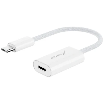 Afbeelding van XLayer USB C naar Lightning Adapter Oplader, Dataoverdracht &amp; Audio Wit