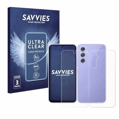 Afbeelding van Savvies (6 Stuks) Schermbeschermer voor Samsung Galaxy A54 5G (Voor+Achter) Screen Protector Ultra Transparant