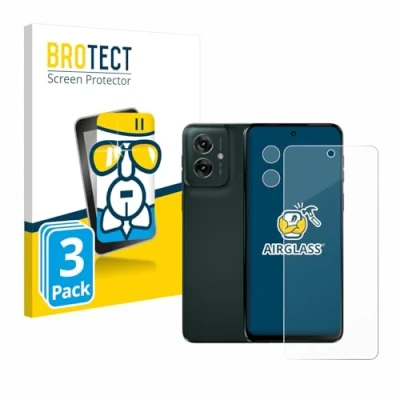 Afbeelding van BROTECT Screenprotector voor Motorola Moto G55 (Voor+Camera) Folie Beschermfolie Beschermglas transparant (3 Stuks)