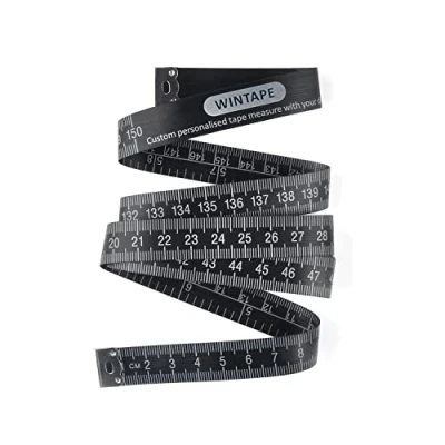 Afbeelding van WINTAPE meetlint / lichaam lichaamsmaat lichaamsmeetlint, 150 cm (zwart)