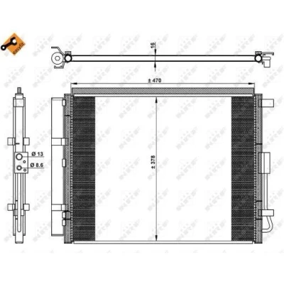 Afbeelding van NRF Airco condensor 350230