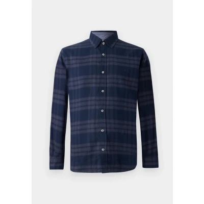 Afbeelding van TOM Tailor Check Shirt Overhemd, Heren, Maat: Small, Navy