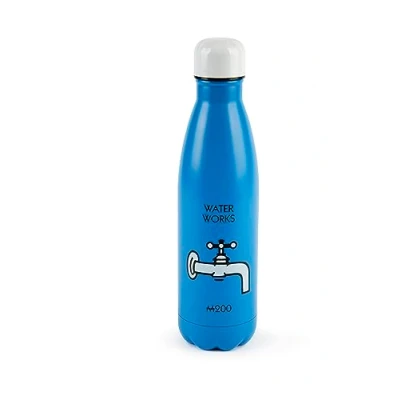 Afbeelding van Excelsa Monopoly thermosfles, 50 ml, lichtblauw, roestvrij staal