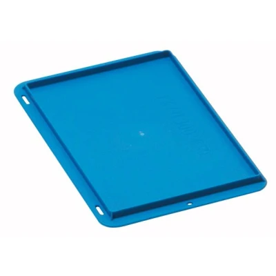 Afbeelding van LA KA PE Deksel L600xB400mm zwart PP passend voor transport stapelkratten 4 stuks TK/D600