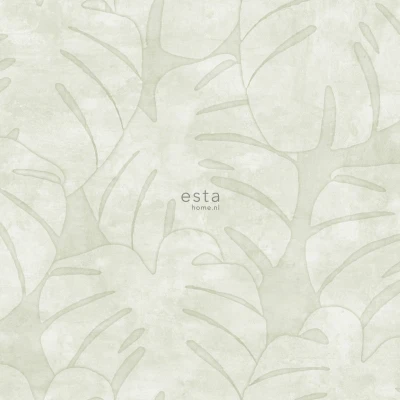 Afbeelding van Leen Bakker ESTAhome Behang Monstera Bladeren Beige 0.53 X 10.05 M Vlies