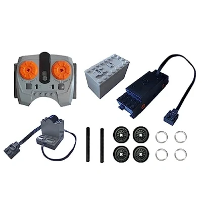 Afbeelding van Technik Power Functions Set, Trein Afstandsbediening Motor Kit Refit Accessoires Set Klembouwstenen 10254 (set D)
