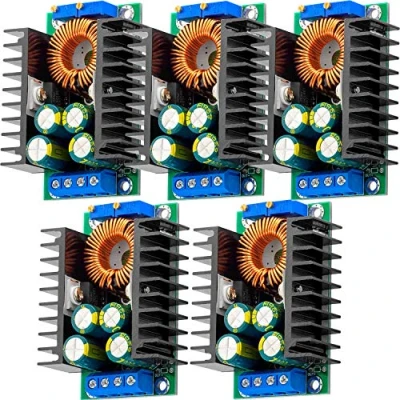 Afbeelding van AZDelivery 5 x XL4016 Step Down Converter DC 40V naar 1.2 35V Inbegrepen compatibel met Arduino inclusief E Book!