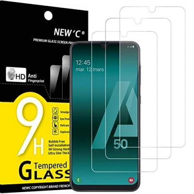 Afbeelding van NEW&#039;C 3 Stuks, Screen Protector voor Samsung Galaxy A50, A50s, Gehard Glass Schermbeschermer Film 0.33 mm ultra transparant, resistent