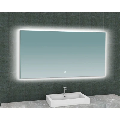 Afbeelding van Wiesbaden Soul spiegel rechthoek met LED, dimbaar en spiegelverwarming 140 x 80 cm