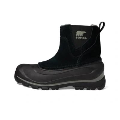 Afbeelding van Sorel Heren Buxton Pull On waterdichte sneeuwlaarzen, zwart/steengroeve, 8 UK, Zwarte steengroeve, 42 EU