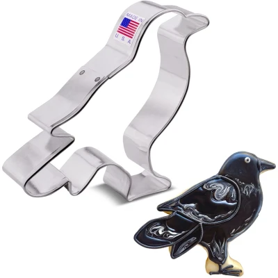 Afbeelding van Crow Cookie Cutter, 10,5 cm Made in USA door Ann Clark