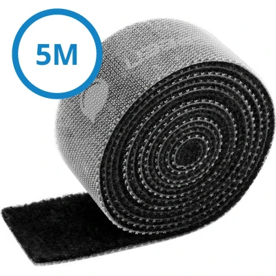 Afbeelding van Ugreen Kabel Organiser Kabelbinders Klittenband 5 Meter Zwart