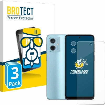 Afbeelding van 3x BROTECT AirGlass Glas Screenprotector voor Motorola Moto G54 (Voor+Camera)