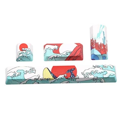 Afbeelding van geneic Sea Coral Vervangen SpaceBar Keycap PBT Vijf Zijden Dye Subbed Spatiebalk 6.25U OEM Profiel Space Bar voor DIY Mechanische Toetsenbord