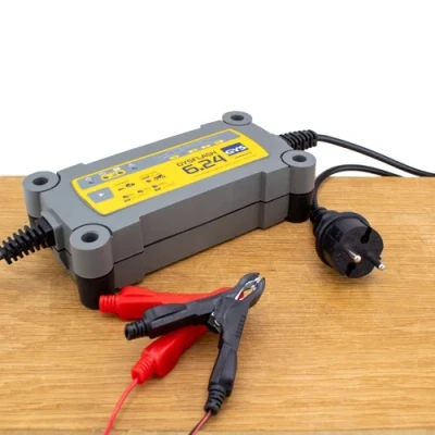 Afbeelding van GYS 029460 Batterijlader draagbaar, druppellader 6B 0.8A 6, 12, 24