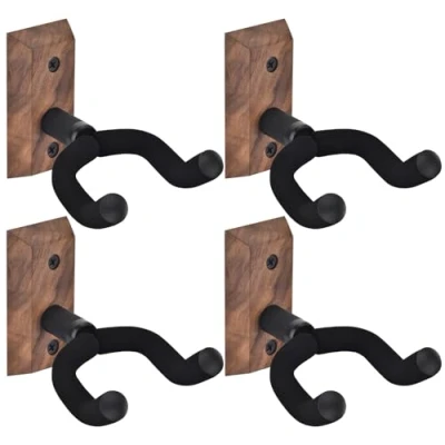 Afbeelding van MOREYES Gitaar hanger 4 pack, zwart walnoot