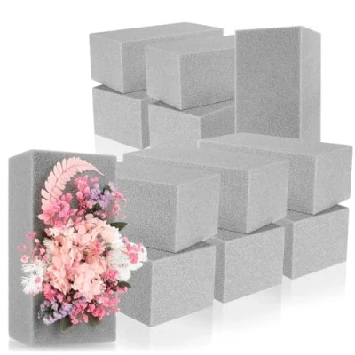 Afbeelding van COM FOUR® 12x bloemenplamuur bloemenschuim voor gedroogde bloemen spons het maken van bruiloften en verjaardagen