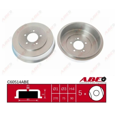 Afbeelding van ABE Remtrommel C60514ABE