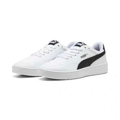 Afbeelding van Puma Dames Court Lally Sneaker, wit Zwart, 8.5 UK, White 42.5 EU