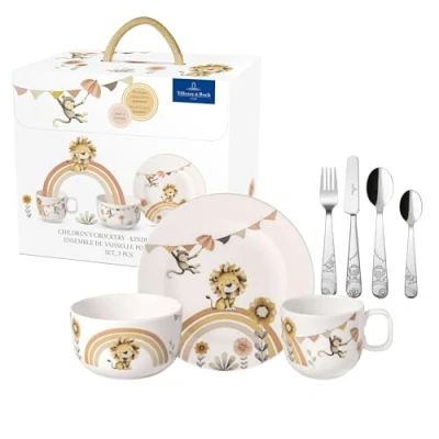 Afbeelding van Villeroy &amp; Boch Roar like a Lion kinderserviesset 7 delig