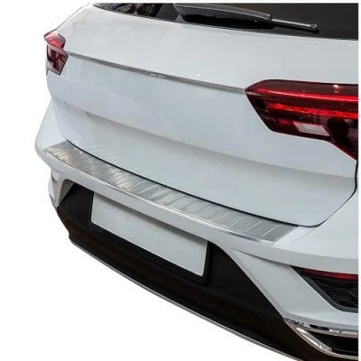 Afbeelding van tuning art BL932 Achterbumperprotector met afschuining voor VW T Roc Typ A1, Kleur:Zilver