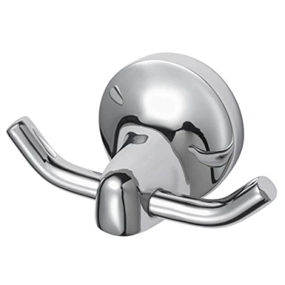 Afbeelding van Haceka Dubbele Haak Aspen&quot;, Messing Zilver, 10 x 5 cm