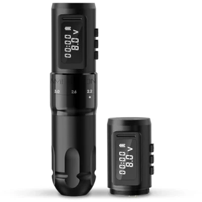 Afbeelding van Ambition MARS U Draadloze Tattoo machine met verstelbare slag Roterende cartridge pen extra 1800 mAh vermogen Kernloze motor Digitaal LED display